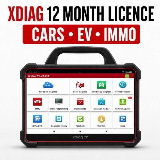 XDIAG: 12 month licence for CARS / EV / IMMO