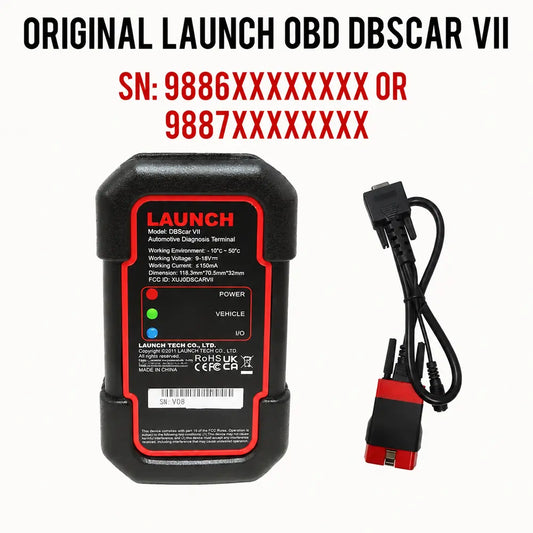 Launch DBScar VII DBSCAR7 Bluetooth OBD2 Scanner Supports CAN FD Doip Protocols Powerful All Systems For X431